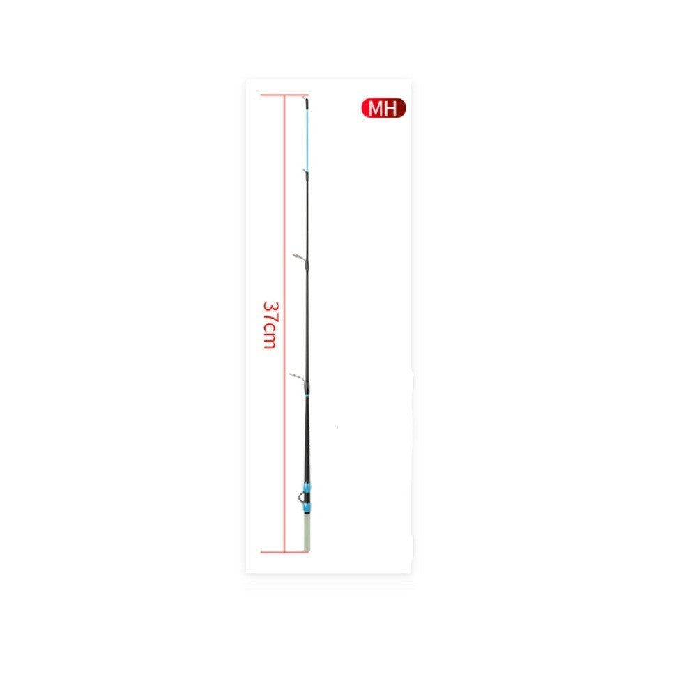 Vara de Pesca no Gelo de Inverno 2 Seções Ultraleve Design Tipo Giratório Vara de Pesca 52cm de Comprimento Vara de Pesca Ultraleve Pesca de Inverno