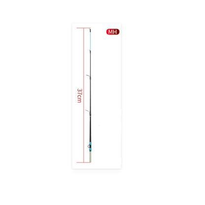 Vara de Pesca no Gelo de Inverno 2 Seções Ultraleve Design Tipo Giratório Vara de Pesca 52cm de Comprimento Vara de Pesca Ultraleve Pesca de Inverno