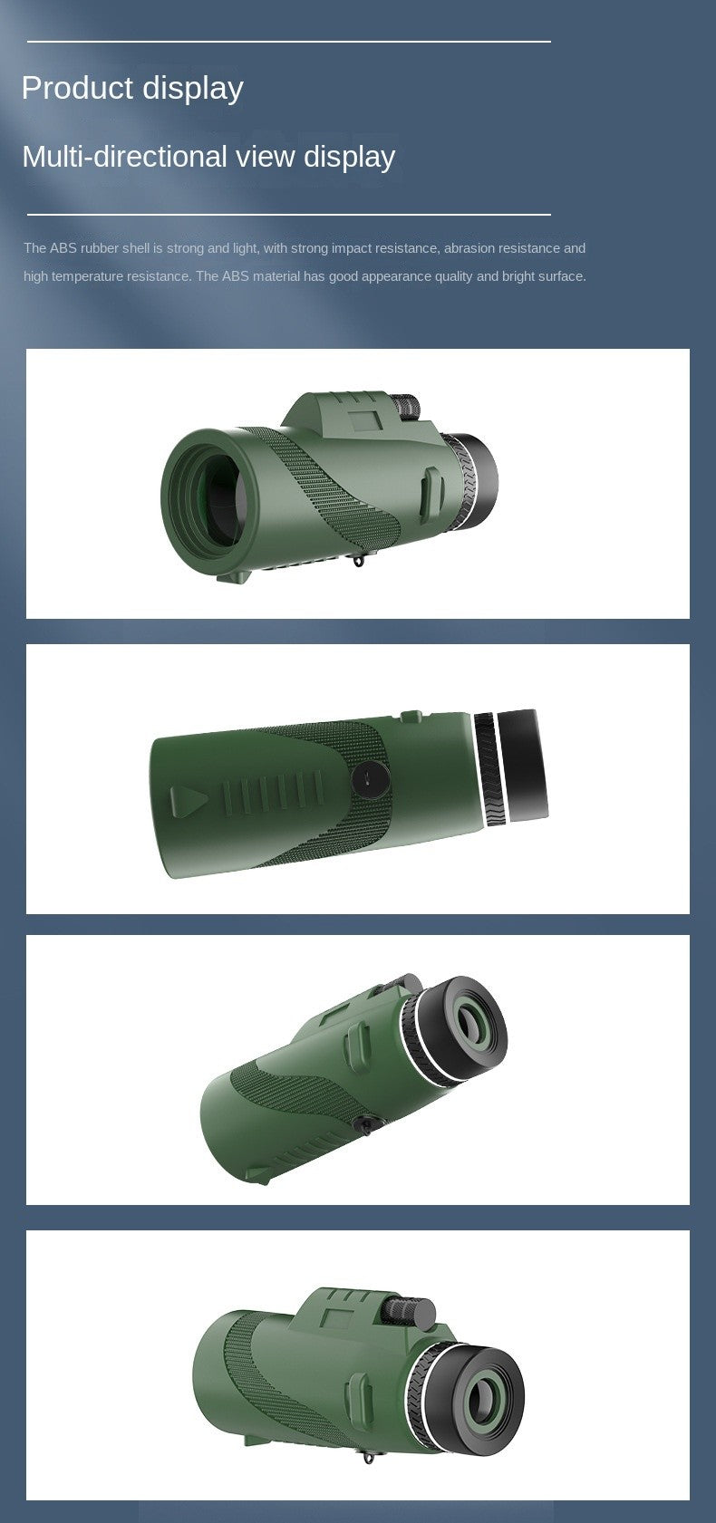 Telescópio Monocular de Alta Definição para Shows, Viagens, Lente Óptica Única para Esportes e Atividades ao Ar Livre