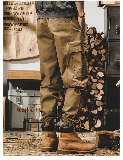 Calça Cargo Masculina ARENS Techwear Preta Calça Cargo Masculina Vintage Japonesa Streetwear Hip Hop Bolsos Estilo Safari Casual Solta