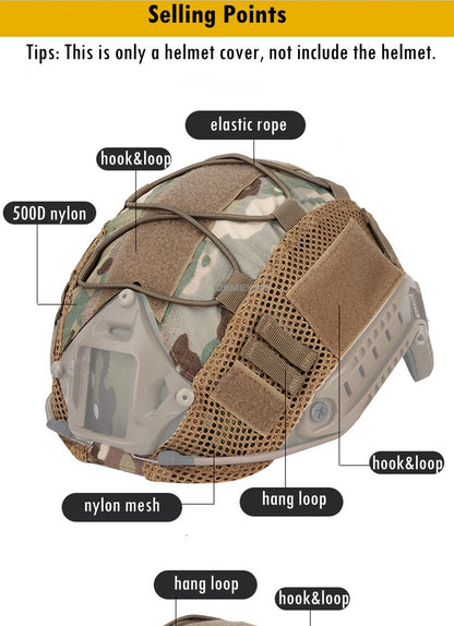 Tactical Helmet Cover for Fast MH PJ BJ Helmet Airsoft Paintball Helmet Cover