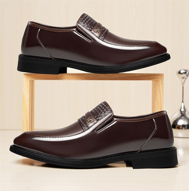 Business Formal Leather Shoes for Men Solid Color Fashion Casual Loafers Male Spring Autumn New Designer Dress Shoes Man