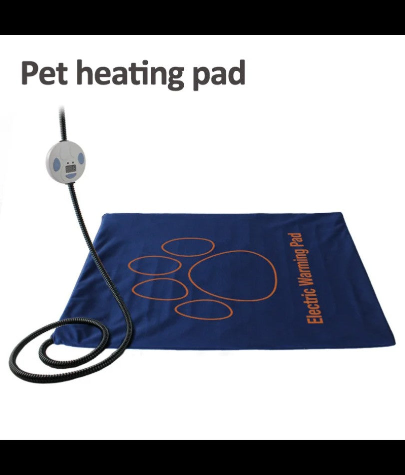 Almofada de aquecimento elétrica para animais de estimação 45×60cm cobertor para cães gatos almofada aquecedora de inverno à prova d'água tapetes para cães com temperatura ajustável Plugue EUA/Reino Unido/UE