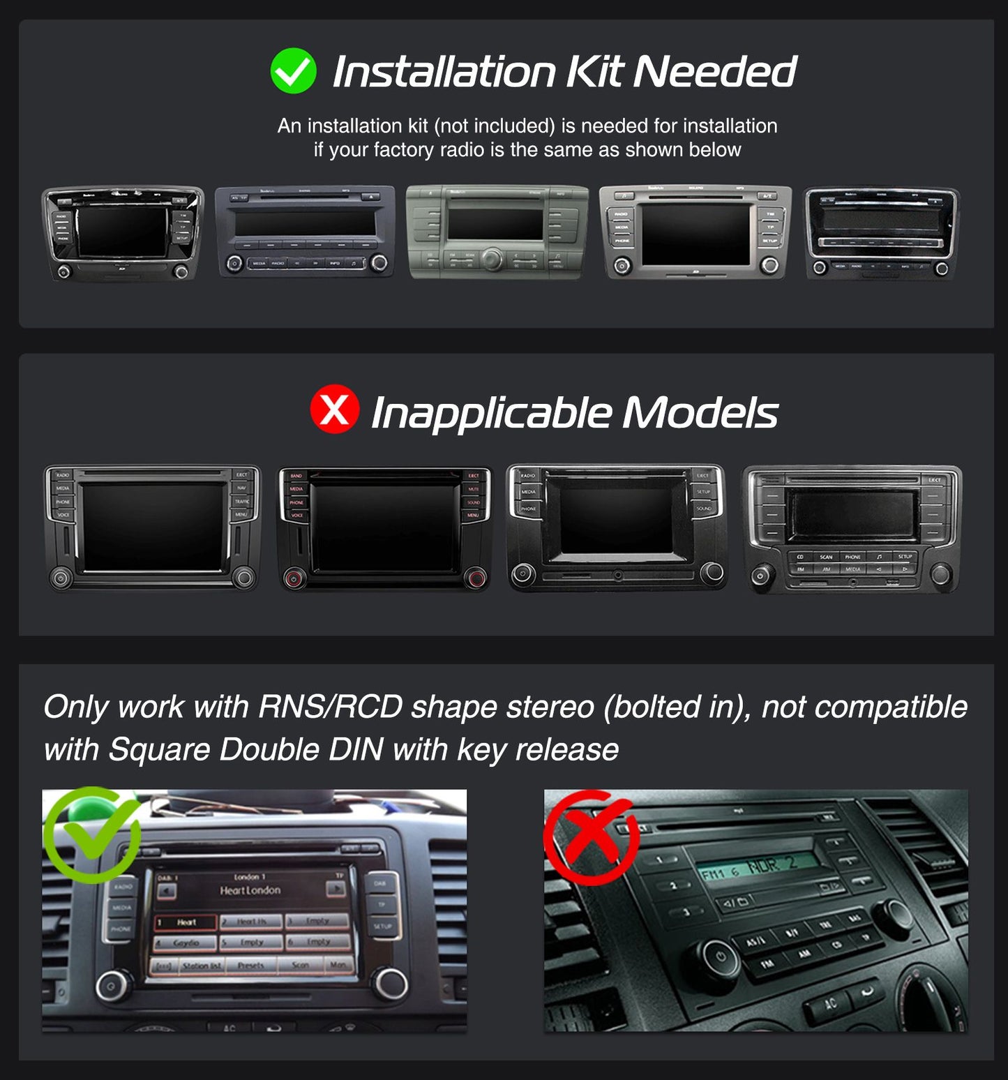 7" Car Stereo Android 14 For VW Volkswagen Jetta Passat Golf MK5 MK6 Apple Carplay GPS Navigation FM Radio WiFi SWC Head Unit BT