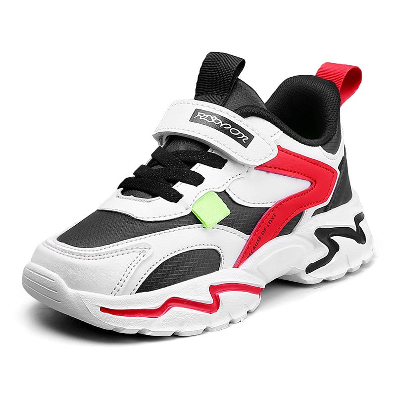 Four Seasons Sport Kids Sneakers Boys Casual Shoes For 5-16Years Children School Walking Non-slip Outdoor Running Shoes Leather