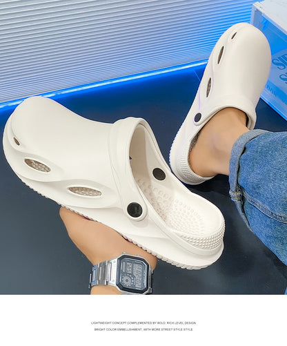 Men Outdoor Sandals Beach Comfortable Clogs Soft Slides Men Casual Shoes Garden Shoes  Lazy Shoes Are Lightweight and Versatile