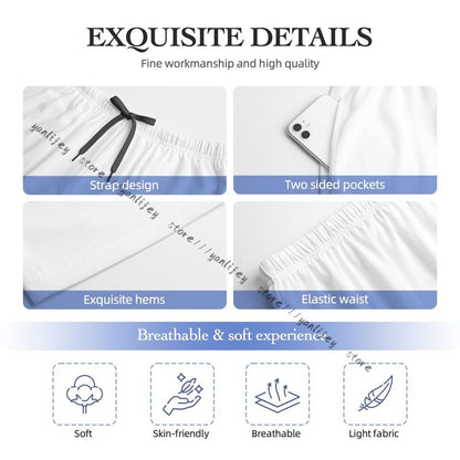 Men's Sleepwear Loose Sleep Pants Pajamas Cute Airplanes Long Lounge Bottoms Casual Homewear