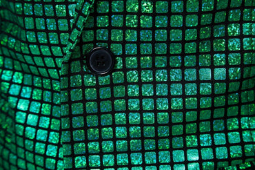 Fashionable New Men's Sequin Hot Stamping Suit Disco Cosplay Party Stage Nightclub Shiny and Cool Performance Suit Set SizeS-3XL
