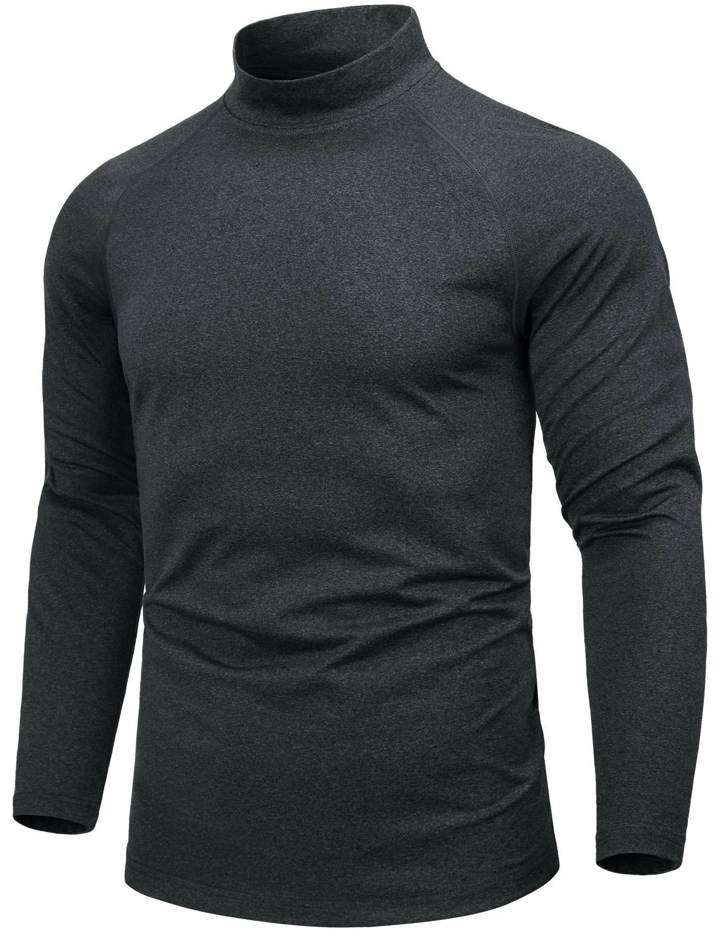 TACVASEN Men's Thermal Shirts Long Sleeve Micro-fleece Fleece Lined Base Layer Undershirts Athletic Warm Winter Workout Top