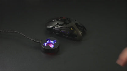 Mouse Gamer Sem Fio Angry Miao Infinity Hot-Swappable PAW3950 Dual 8K com Fio Tri-Mode Mirror Shadow