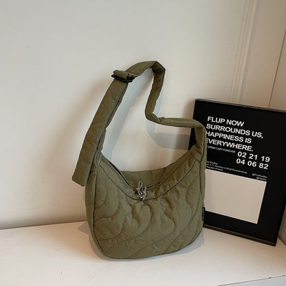 New Commuting Crossbody Bags for Women Fashion Texture and Simple Hobo Shoulder Bag Large Capacity Versatile Bags for Travel