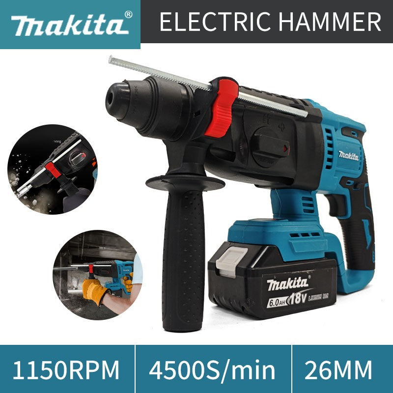 Makita 26MM Martelo Sem Escova Martelo Elétrico Sem Fio Bateria de Lítio 18V Furadeiras Sem Fio Makita Ferramentas Elétricas Originais 18V?