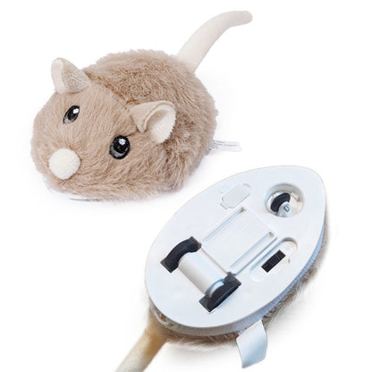 Brinquedos Elétricos Interativos de Rato para Gatos Brinquedo Engraçado de Pelúcia Inteligente para Animais de Estimação Brinquedos de Movimento Interativo Rápido Acessórios para Gatos de Estimação