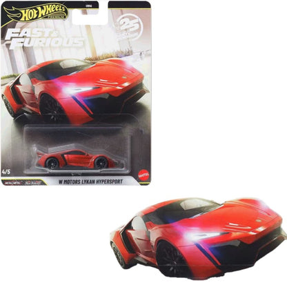 New Fast & Furious 25th Anniversary Diecast Vehicle Model Set 1:64 Scale Classic Cars Incl. Mitsubishi Mercedes Mustang - Toy