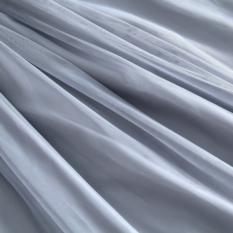 Vintage Tulle Skirt Women Streetwear Elastic High Waist Mesh Pleated Skirts Summer Elegant Korean A Line Office Ladies Skirt New