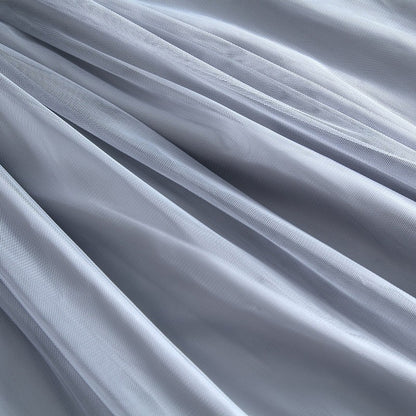 Vintage Tulle Skirt Women Streetwear Elastic High Waist Mesh Pleated Skirts Summer Elegant Korean A Line Office Ladies Skirt New