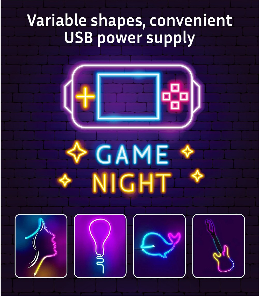 5V RGB Neon Strip Light 1M 2M 4M 5M USB Waterproof Flexible Ribbon Tape Neon Lights With Bluetooth Remote Control For Home Decor