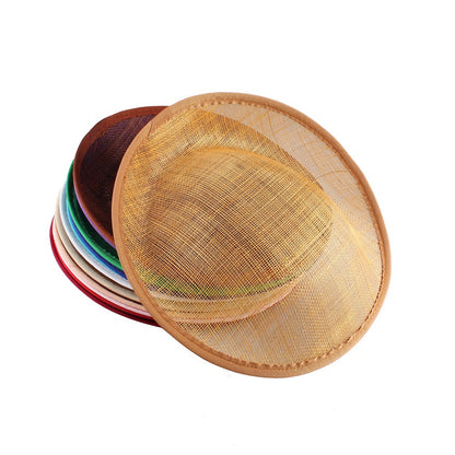 Base de casamento em sinamay de 25 cm, elegante fascinator de casamento para mulheres, acessórios de cabelo DIY, touca de noiva para chapéu de festa