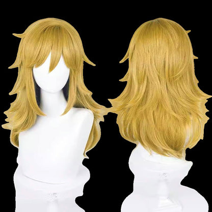Peruca de Cosplay Link de Alta Qualidade Peruca Loiro Marrom Cosplay Anime Perucas Sintéticas Resistentes ao Calor Perucas de Halloween