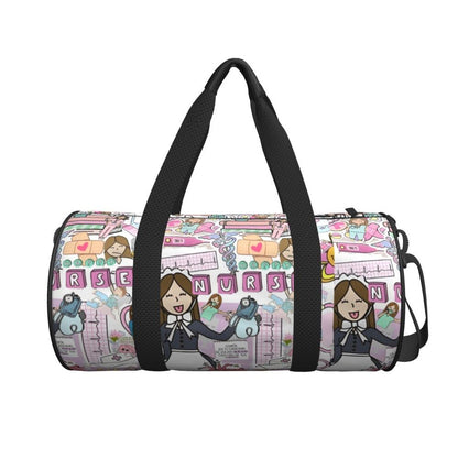 Couple Travel Bag Enfermera En Apuros Doctor Nurse Gym Bag Large Oxford Custom Handbag Colorful Casual Sports Bag