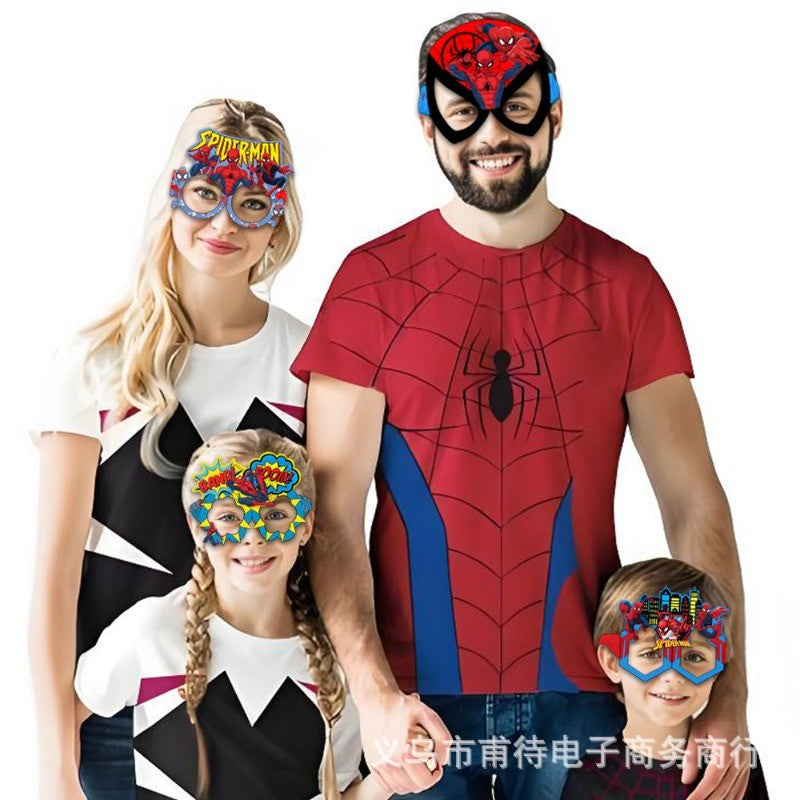 8/16Pcs Marvel Spiderman Glasses Party Decoration Set Birthday Gift Party Halloween Cool Accessories Favorite Ornament for Boy