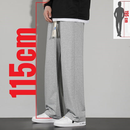 Big Tall Men Sweat Pant Drawstring Extra Long Length Sweatpant Stretch Winter Fleece Sport Jogger Trouser Male 200Cm 190cm 120cm