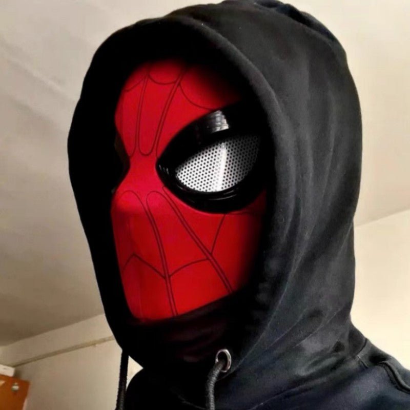 Promoção Máscara Capacete Homem-Aranha Espetacular da Marvel Colecionável Cosplay com Olhos Luminosos e Controle de Anel Elétrico
