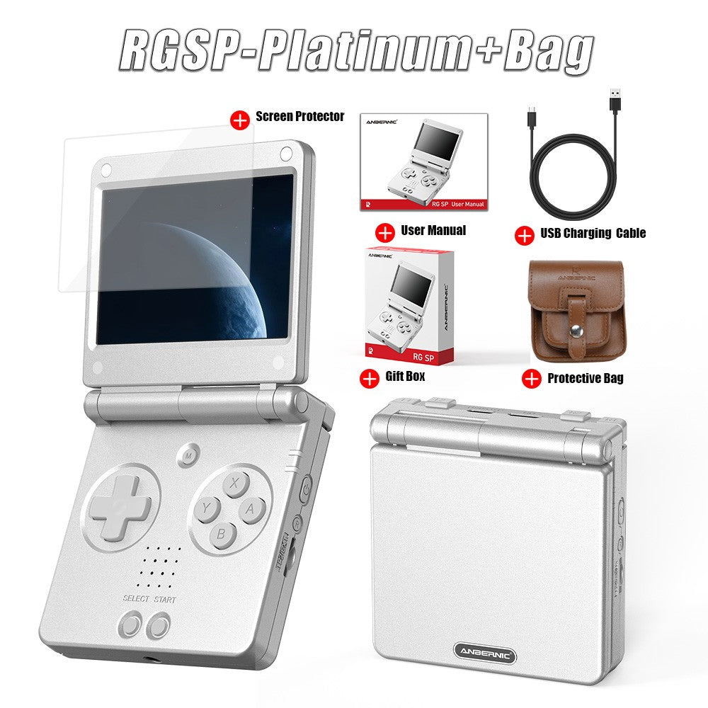 Anbernic RGSP 3.4'' IPS Screen Flip Handheld Console Linux System HDMI-compatible TV Output Clamshell Game Player 3300 mAh RG SP