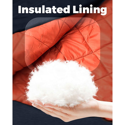 MAGCOMSEN Men's Aviator Jackets Thick Warm Orange Lining Bomber Jackets Fall Winter Casual Windproof Coats