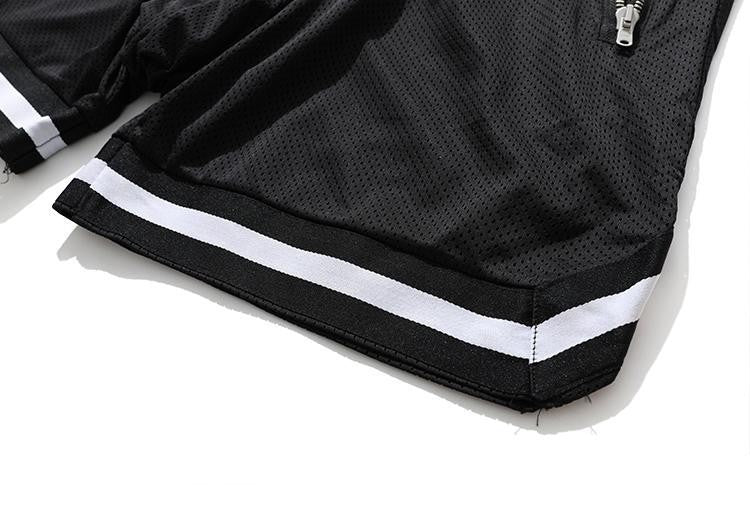 Men's Fitness Joggers Casual Breathable Short Sports Basketball Shorts Mesh Quick Dry Gym Shorts for Male Pants Summer