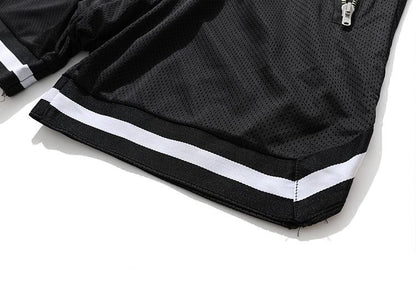 Men's Fitness Joggers Casual Breathable Short Sports Basketball Shorts Mesh Quick Dry Gym Shorts for Male Pants Summer