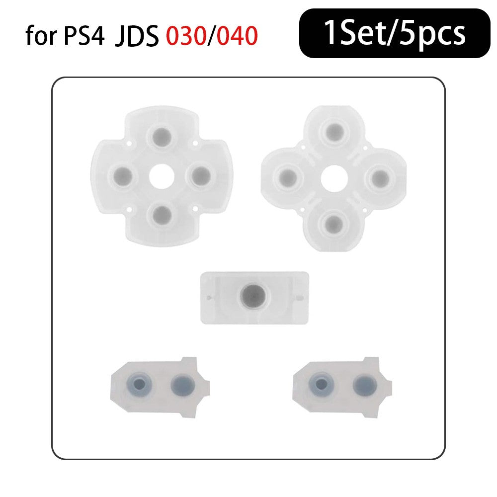 1-10Sets Replacement Conductive Rubber Pads for PS4 Controller Silicone Buttons Joystick Pads JDM-010/030/040/050 Repair Part