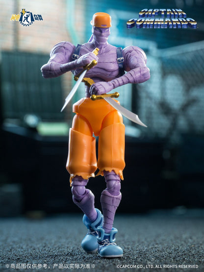 Capcom Captain Commando Criativo Anime 3.75 polegadas Bonecos de Ação Modelo Colecionável Brinquedos Decoração de Quarto Presente Surpresa Infantil