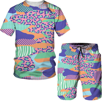 Ducks Leopard 3D Print TShirts Shorts Sets kids Fashion Flower Oversized Short Sleeve TShirt Pants Set Boys Girls Suits Clothing