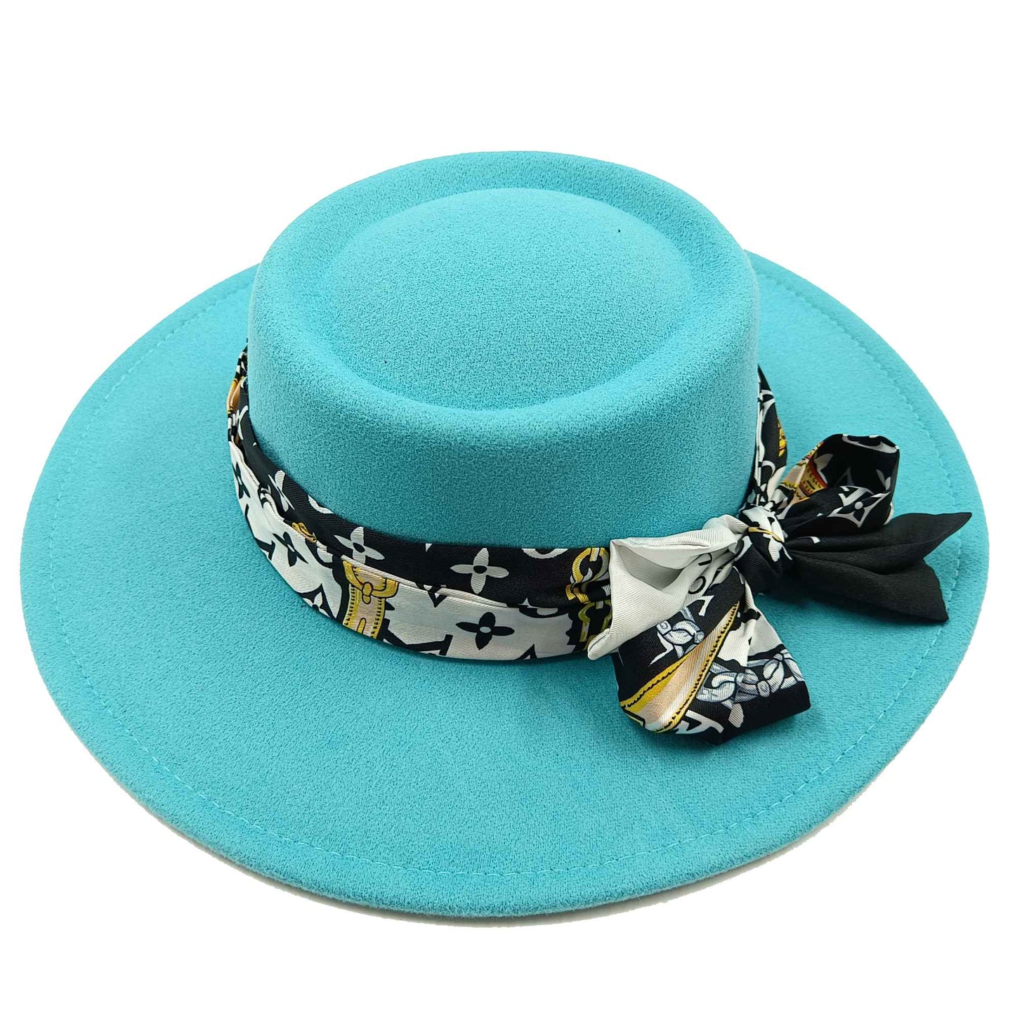Set Straw Hat and Bag Set Gold Chain Bag Hat Set Ladies Leather Bag Tote Church Fedora Party Jazz Straw Hat