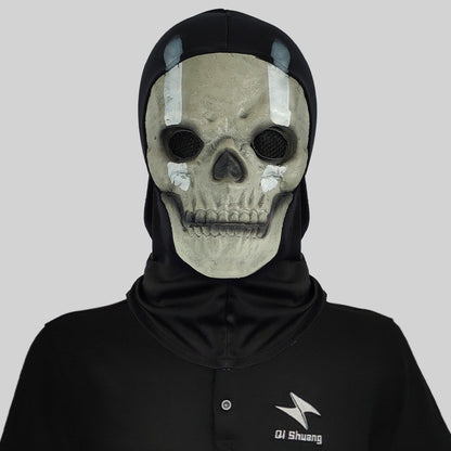 Unisex Cosplay Halloween Horror Ghost Skull Mask Latex Headgear Helmet Cosplay Perform Party Masquerade Prop