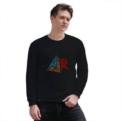 AJR typography - Solid Default Colours Pullover mens clothing men's winter sweater japanese style men's sweatshirt