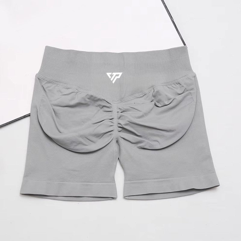 Women's High-quality Sports Elastic Fitness Shorts Peach Belly Yoga Training Running Tight Yoga Shorts