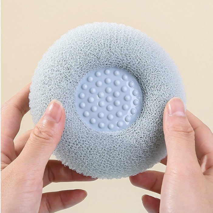 1Pc Sucker Bath Brush Soft Hair Bath Brush Back Ball Brush Bathroom Body Brushes Mud Back Scrubber Shower Massage Brushes