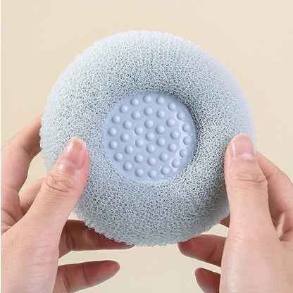 1Pc Sucker Bath Brush Soft Hair Bath Brush Back Ball Brush Bathroom Body Brushes Mud Back Scrubber Shower Massage Brushes