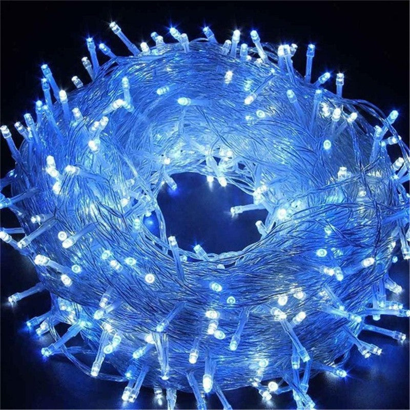 Outdoor LED String Lights Garland 110/220V 10-100M Waterproof Fairy Light Christmas Wedding Party Holiday Gardening Decoration