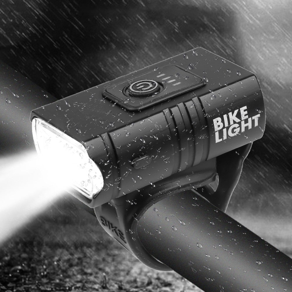 Farol de bicicleta LED T6 10W 800LM recarregável via USB com indicador de bateria para MTB, mountain bike e ciclismo de estrada, equipamento de ciclismo