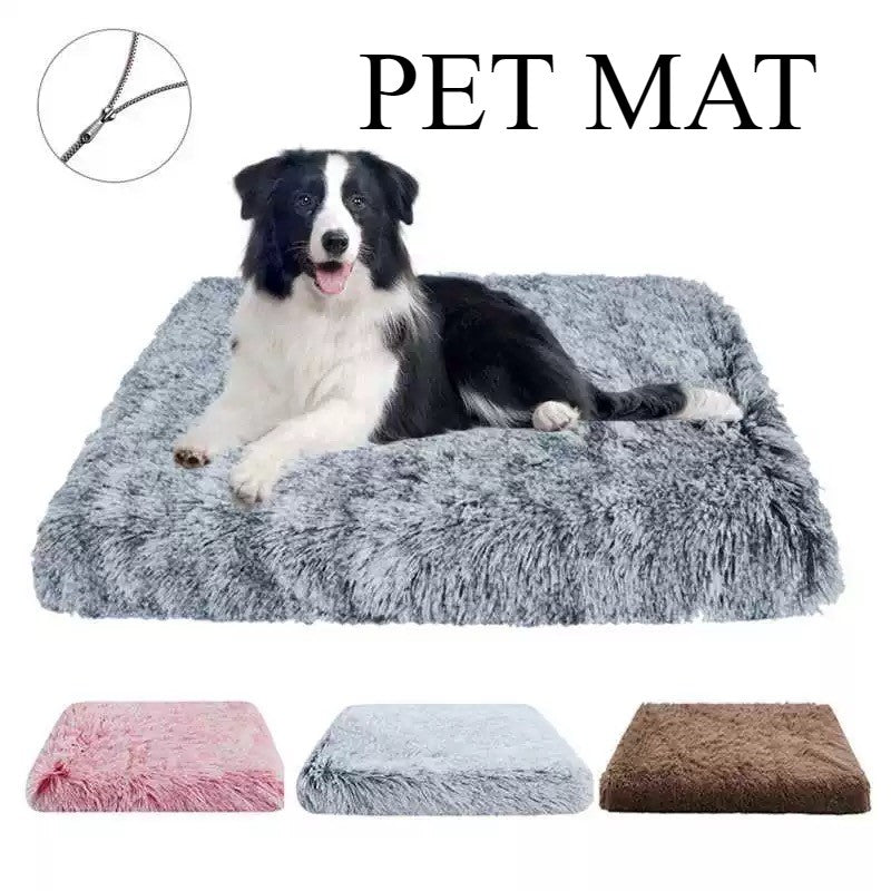Cama para Cachorro Super Macia de Pelúcia Camas para Gatos para Cães Pequenos Médios Grandes Removível para Limpeza Almofada para Filhotes Cama para Cães Calmante Tapete para Animais de Estimação