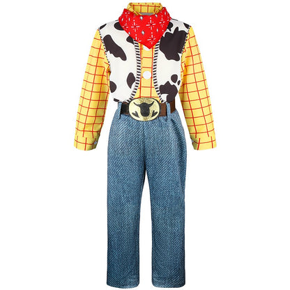 New Toy Cosplay Story Woody Costume Halloween Anime Movie Trish Sheriff Cowboy Cosplay Costume Cosplay Costume