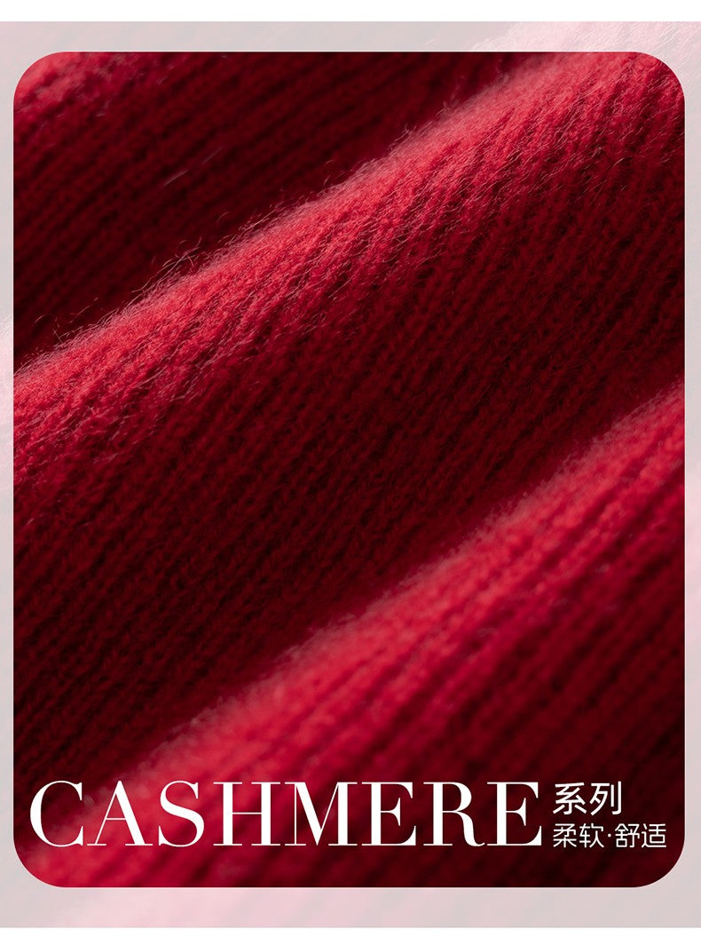 New Autumn Winter 100% Cashmere Hat Knitted Mountaineering Wool Hat Outdoor Skiing Double Layer Men and Women Thickened Warm