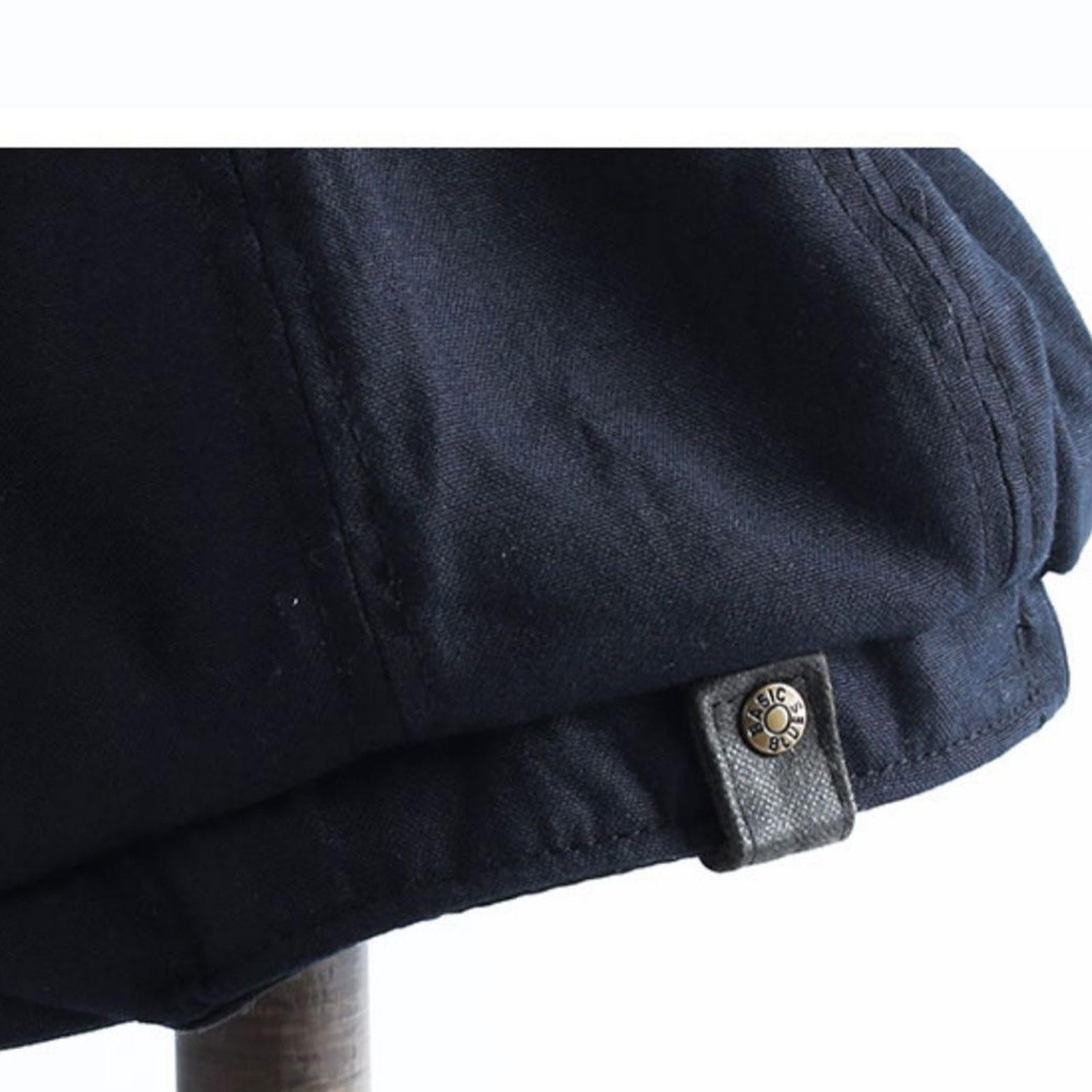 British Style Newsboy Men Cotton Ascot Dad Khaki Male Spring Autumn Vintage Brand Octagonal Flat
