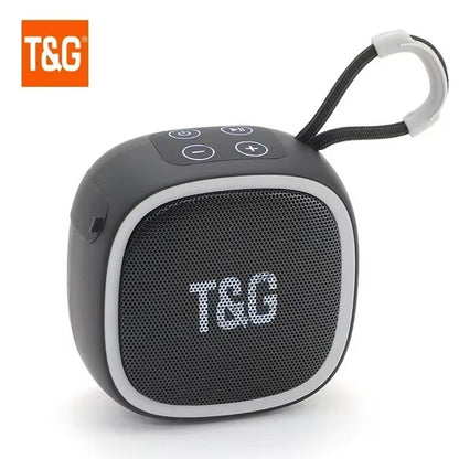 Caixa de som Bluetooth T&G TG659 Mini Sem Fio Potente à Prova D'água TWS Bluetooth 5.3 com Alto-falante HIFI e Suporte para Cartão TF e Rádio