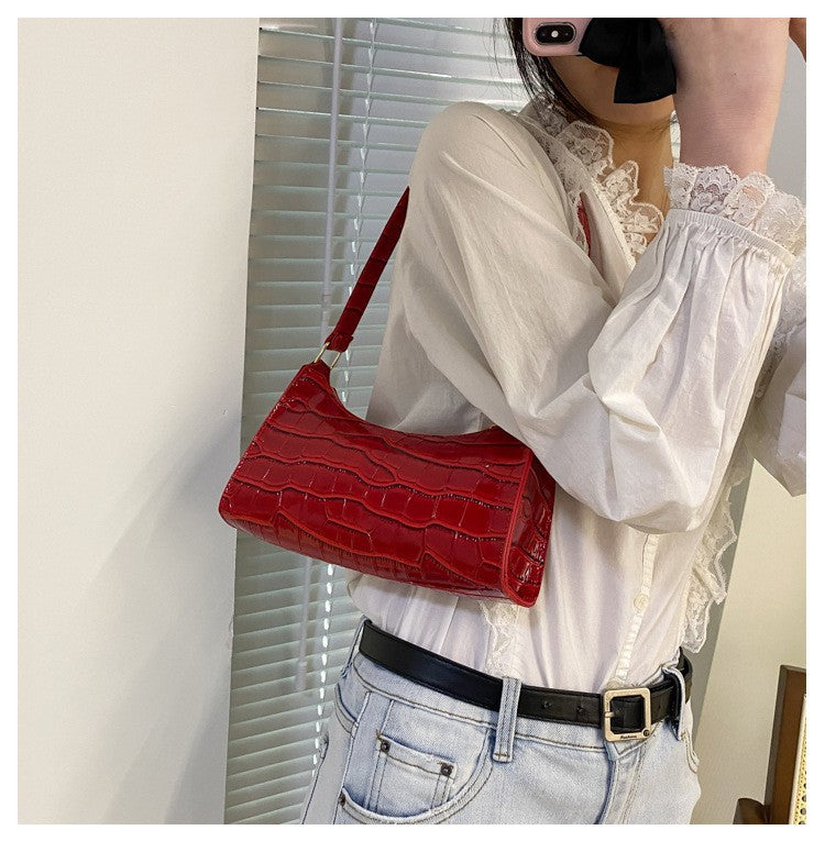 Fashion Exquisite Shopping Bag Retro Casual Women Totes Shoulder Bags Female Leather Solid Color Chain Handbag for Women 2024