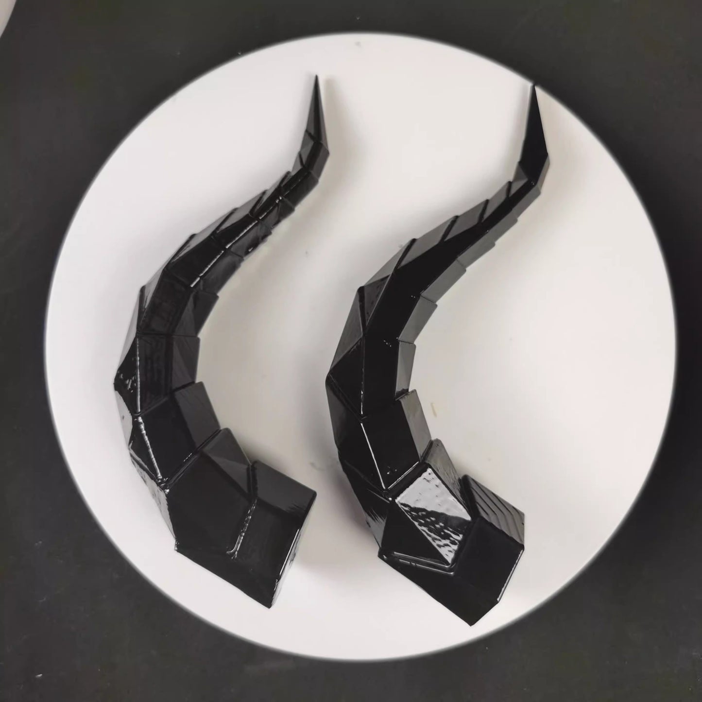 14/18cm Animal Simulate Horn Headband Gradient Devil Horn Halloween Party Headwear Lolita Witch Artificial Horns Cosplay Pros