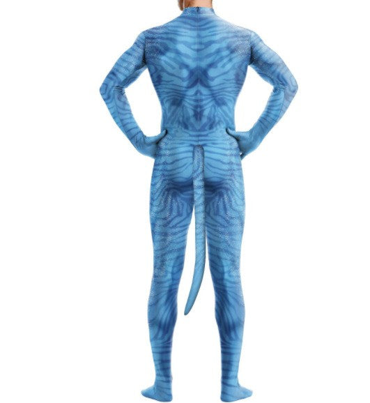 Avatar The Way of Water Cosplay Costume Tail Bodysuit Alien Halloween Birthday Theme Party Role Playing Outfit Adult Women Men